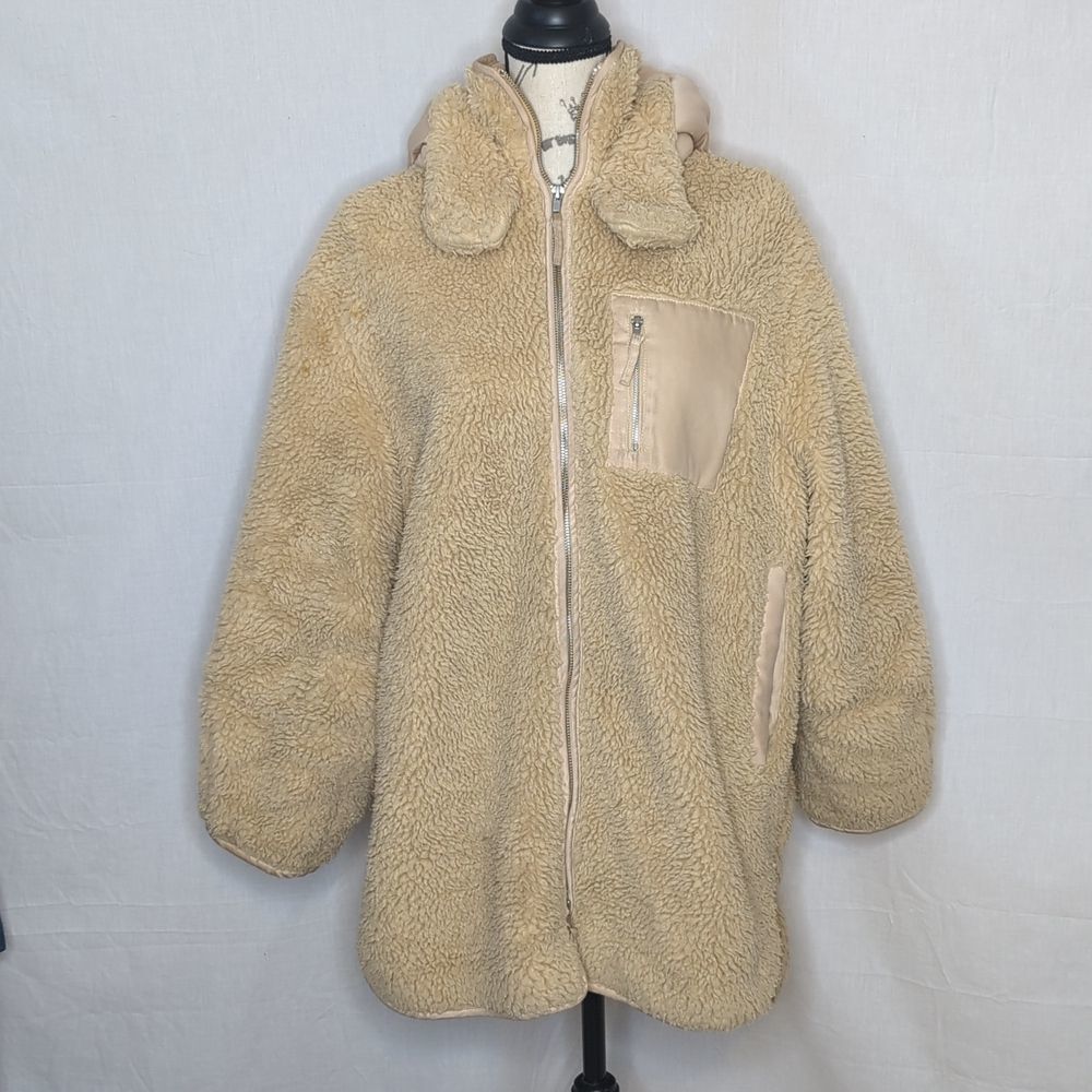H&M Teddy Jacket Size XS EUC